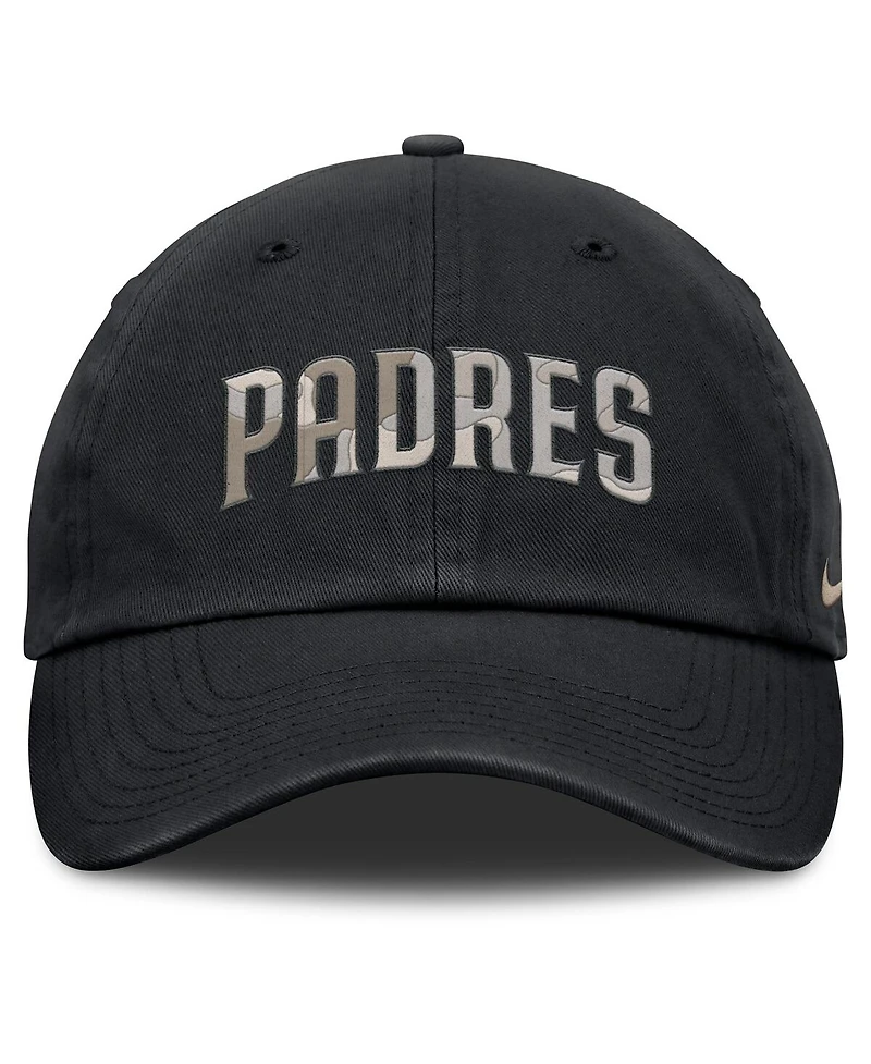 Nike Men's Black San Diego Padres Camo Pack Club Adjustable Hat