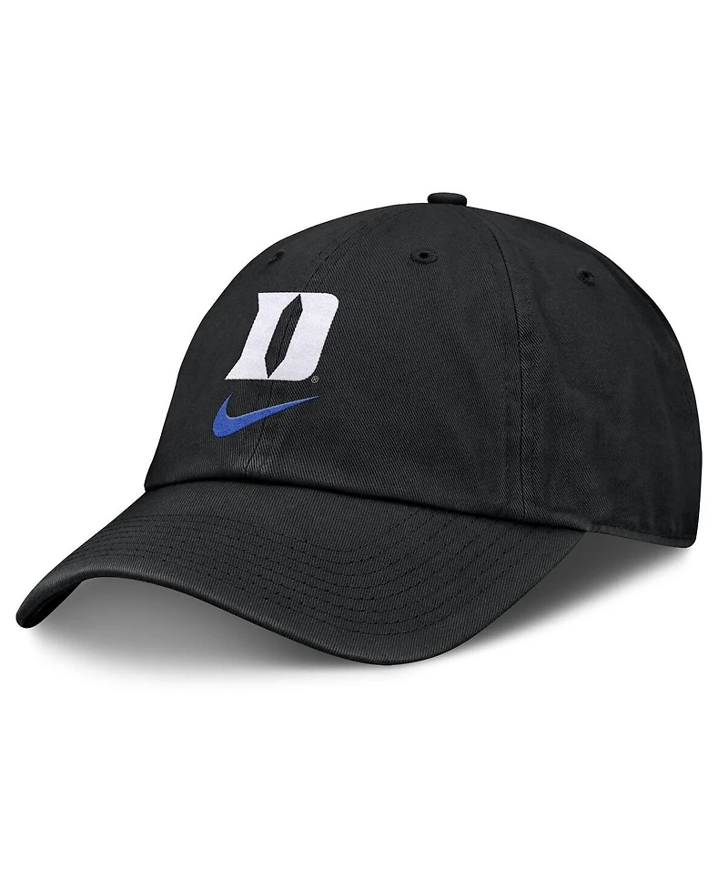 Nike Men's Black Duke Blue Devils Primetime Club Adjustable Hat