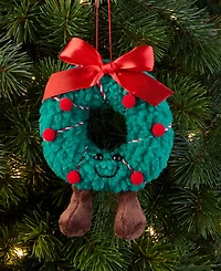 Holiday Lane Tiny Tidings Wreath Fabric Ornament, Macy's Exclusive