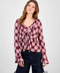 Self Esteem Juniors' Ruffled Babydoll Top