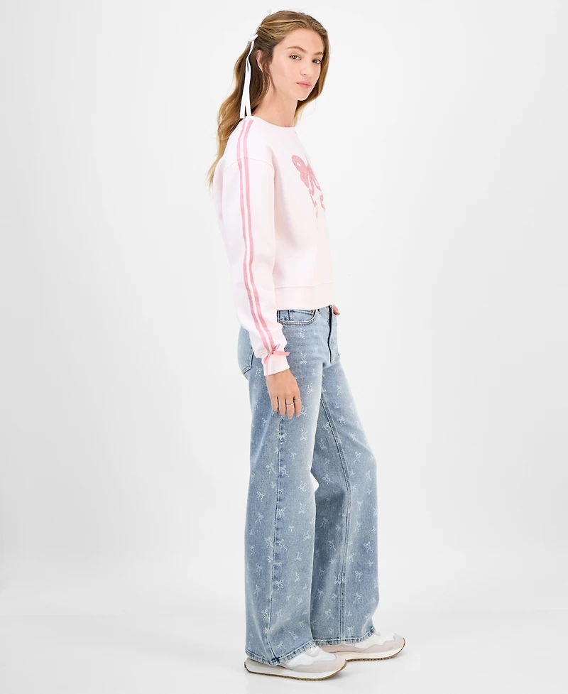 Rebel Veil Juniors' Novelty Crewneck Sweatshirt