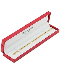 Italian Gold Polished Mariner Link Chain Bracelet in 14k Gold