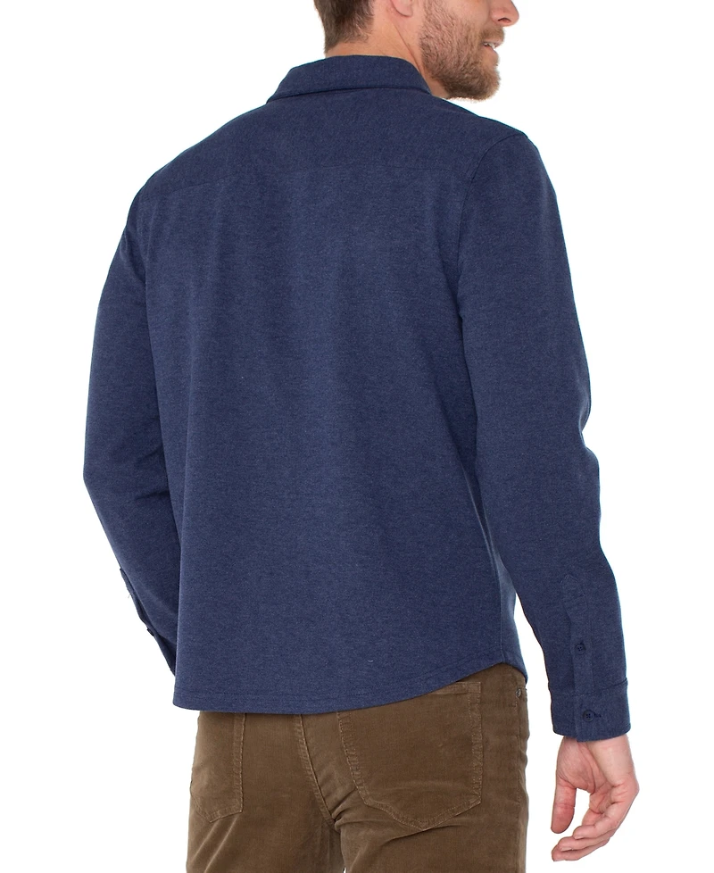 Liverpool Los Angeles Men's Knit Long-Sleeve Shirt