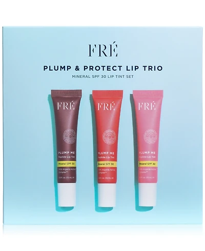Fre 3-Pc. Plump & Protect Mineral Spf 30 Lip Tint Set