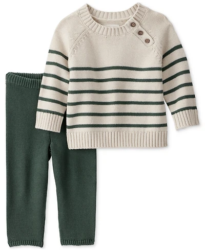 Carter's Baby Kids 2-Piece Striped Knit Sweater and Pants Set