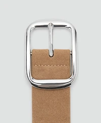 Mango Women's Studs Suede Belt