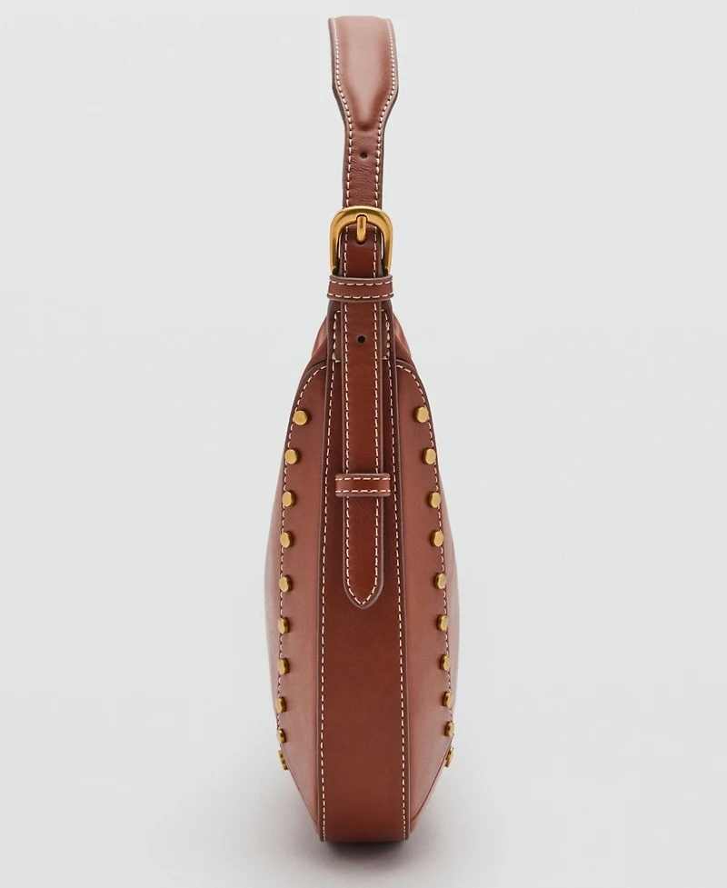 Mango Women's Small Studded Shoulder Bag