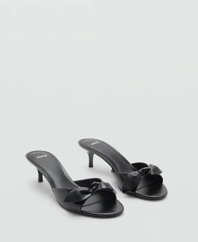 Mango Women's Bow Heel Sandals