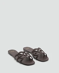 Mango Women's Cross-Strap Sandals
