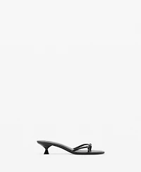 Mango Women's Buckle Detail Heeled Sandals