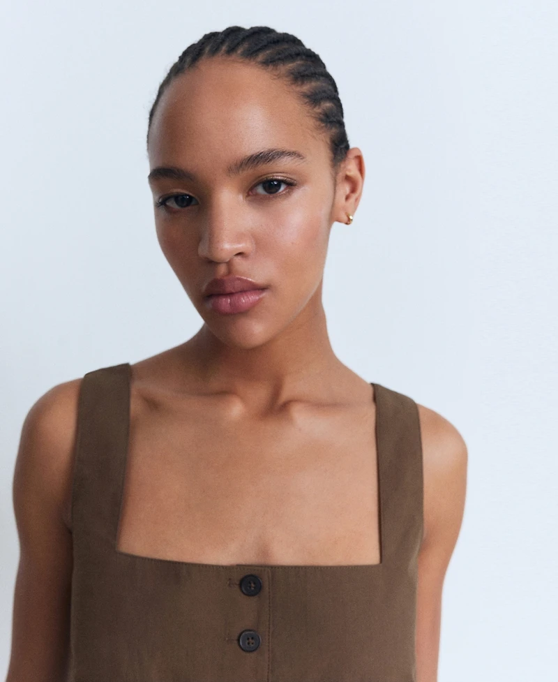 Mango Women's Cotton Suit Vest