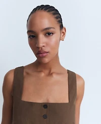 Mango Women's Cotton Suit Vest