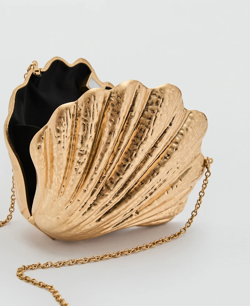 Mango Women's Shell Design Clutch Bag