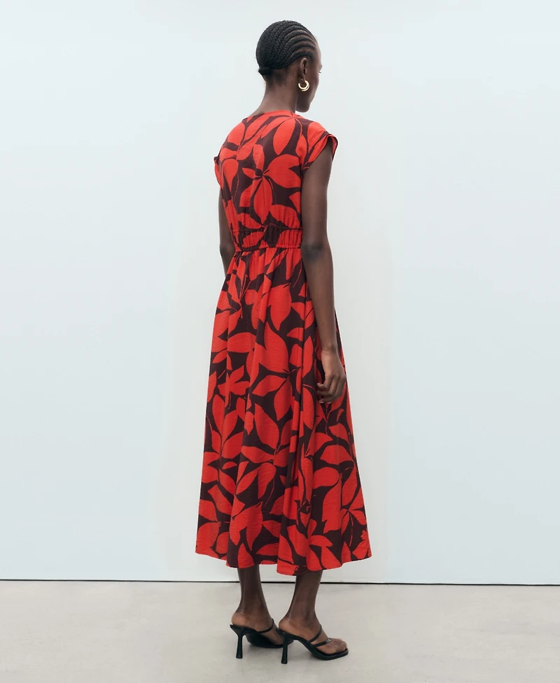 Mango Women's Long Printed Dress