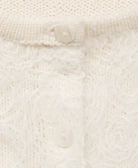 Mango Women's Knitted Cropped Cardigan