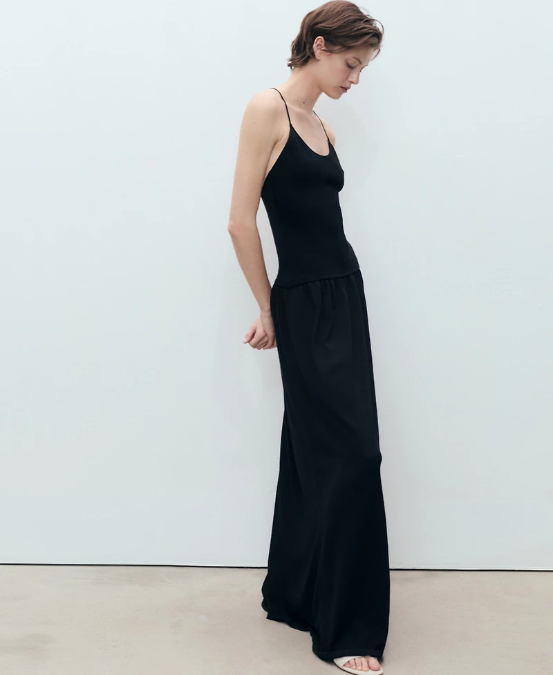 Mango Women's Cross-Back Knitted Dress
