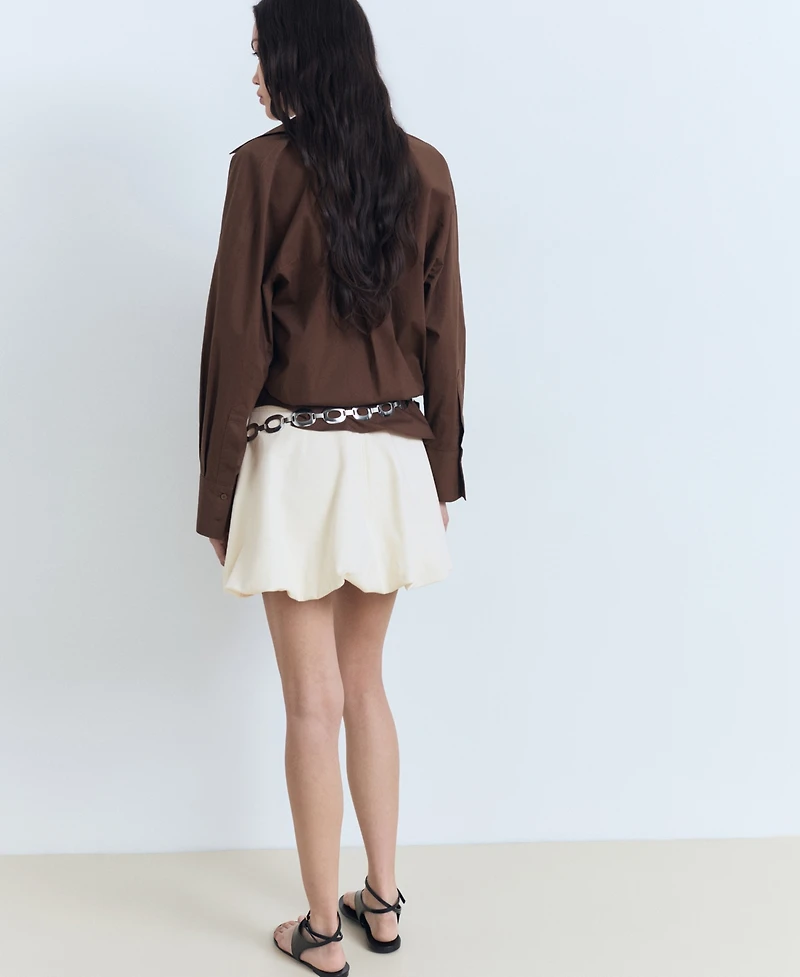 Mango Women's Mini Balloon Skirt