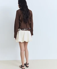 Mango Women's Mini Balloon Skirt