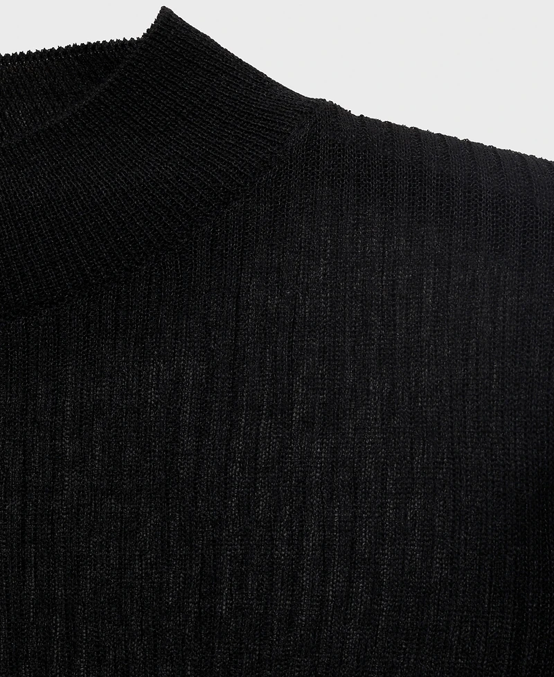 Mango Women's Knitted Cropped Sweater