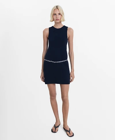 Mango Women's Short Knitted Dress