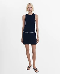 Mango Women's Short Knitted Dress
