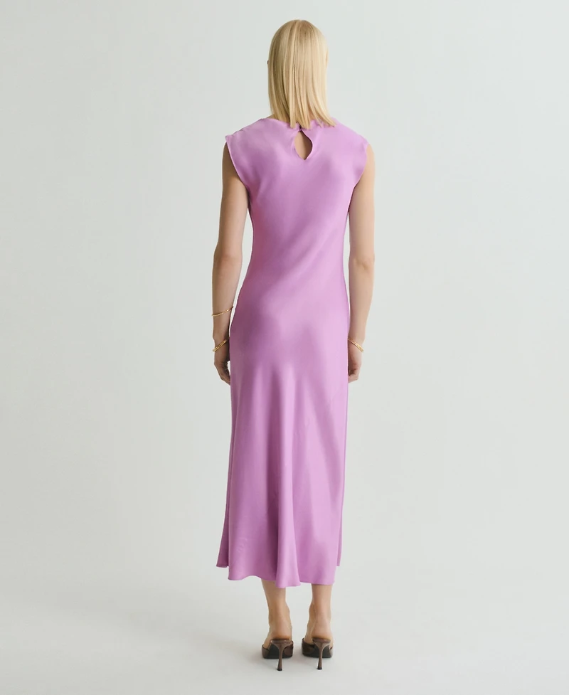 Mango Women's Satin Midi Dress