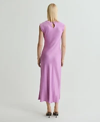 Mango Women's Satin Midi Dress