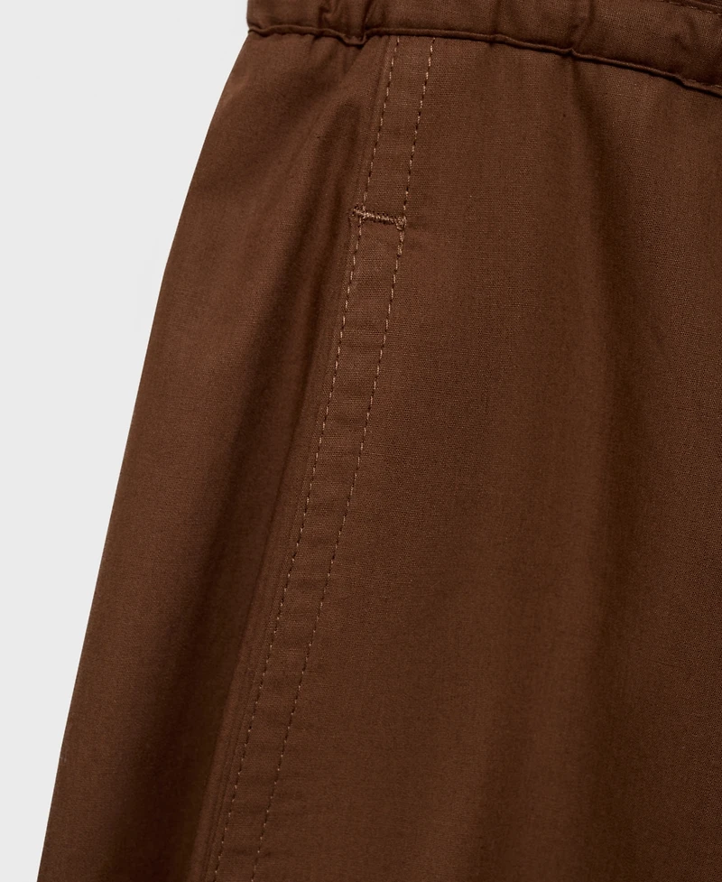 Mango Women's Paper Bag Cotton Pants