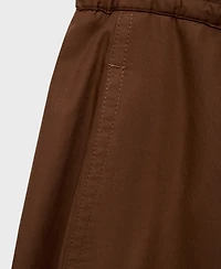 Mango Women's Paper Bag Cotton Pants