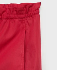 Mango Women's Paper Bag Cotton Pants