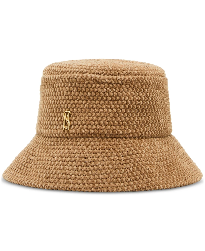 Steve Madden Chenille Logo Bucket Hat