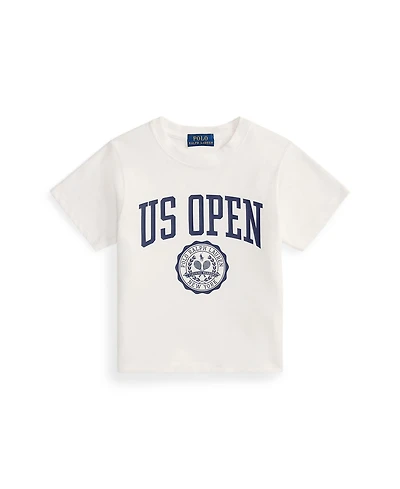 Polo Ralph Lauren Toddler and Little Girls Us Open Crest Cotton Jersey T-Shirt