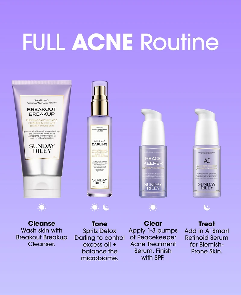 Sunday Riley Ai Smart Retinoid Serum For Blemish-Prone Skin, 1 oz.