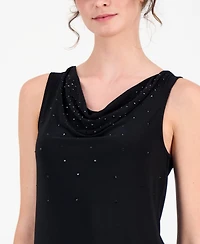 Anne Klein Women's Embellished Cowl-Neck Tank