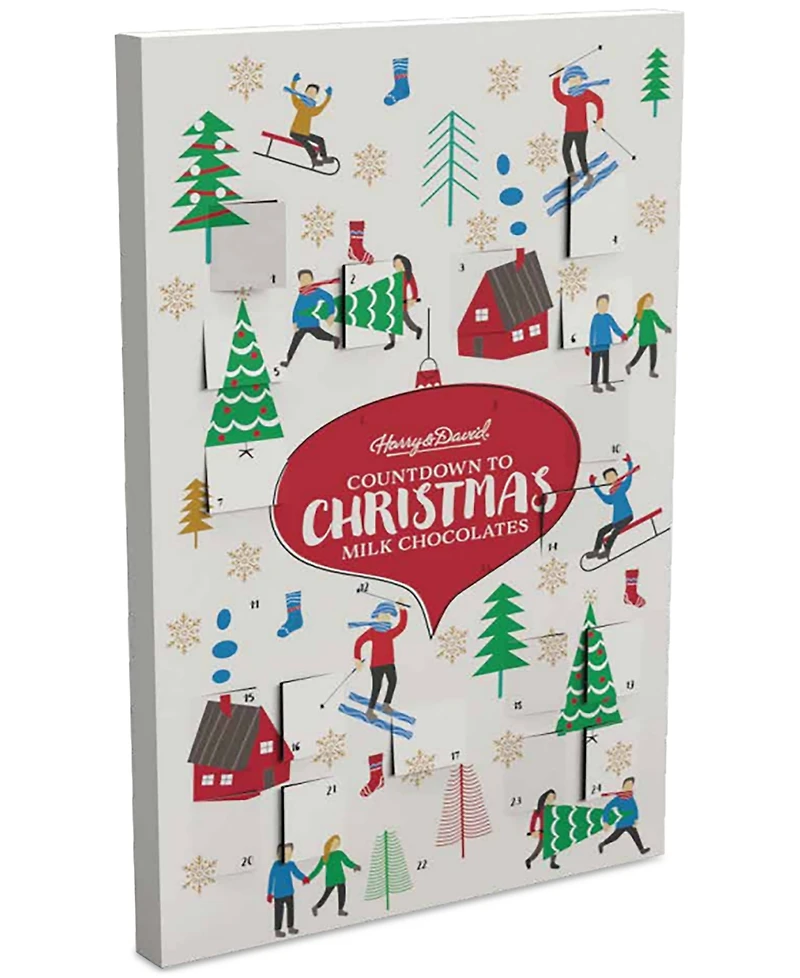 Harry & David Countdown to Christmas Milk Chocolate Advent Calendar, 24 Piece