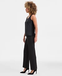 Anne Klein Women's High-Rise Wide-Leg Pants