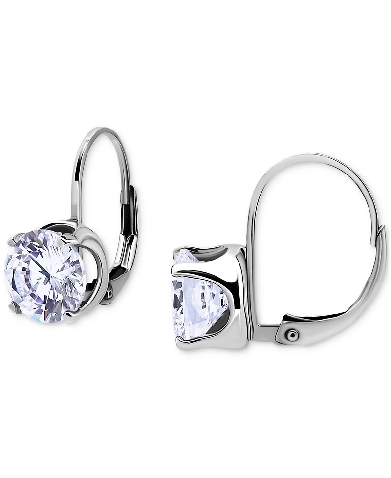 Giani Bernini Cubic Zirconia Leverback Drop Earrings in 18k Gold-Plated Sterling Silver, Macy's Exclusive