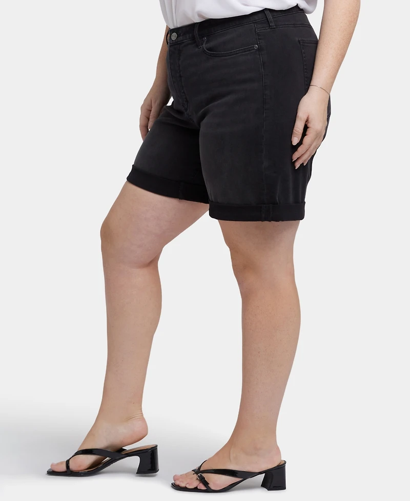 Nydj Plus Diana Relaxed Denim Shorts