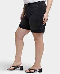 Nydj Plus Diana Relaxed Denim Shorts