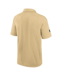 Fanatics Men's Gold Vegas Golden Knights Authentic Pro Rink Raglan Polo Shirt