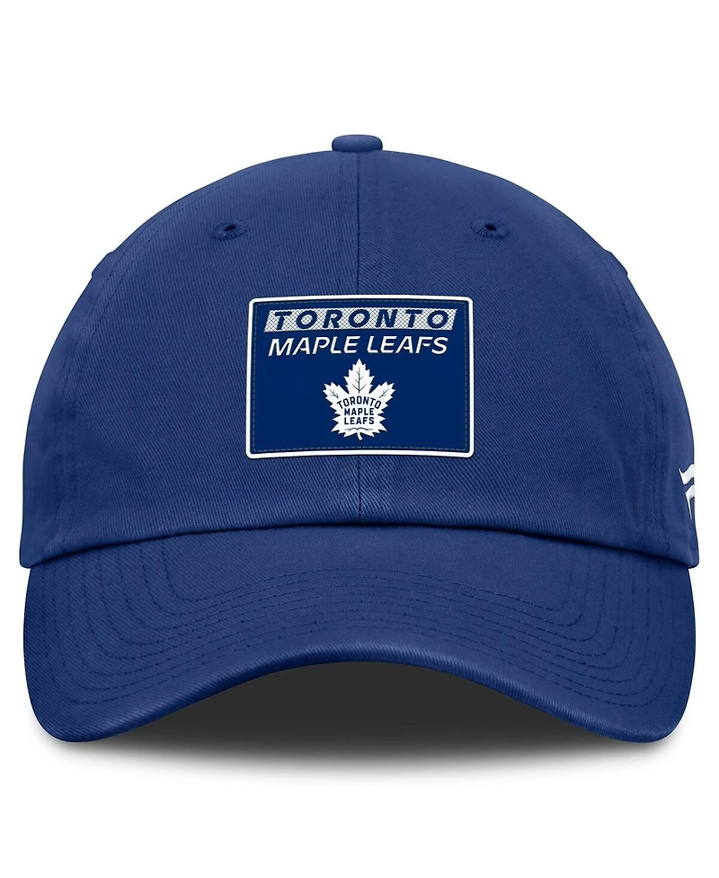 Fanatics Men's Blue Toronto Maple Leaf's Authentic Pro Prime Adjustable Hat