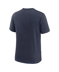 Nike Men's Heather Navy Tampa Bay Rays Logo Tri-Blend T-Shirt