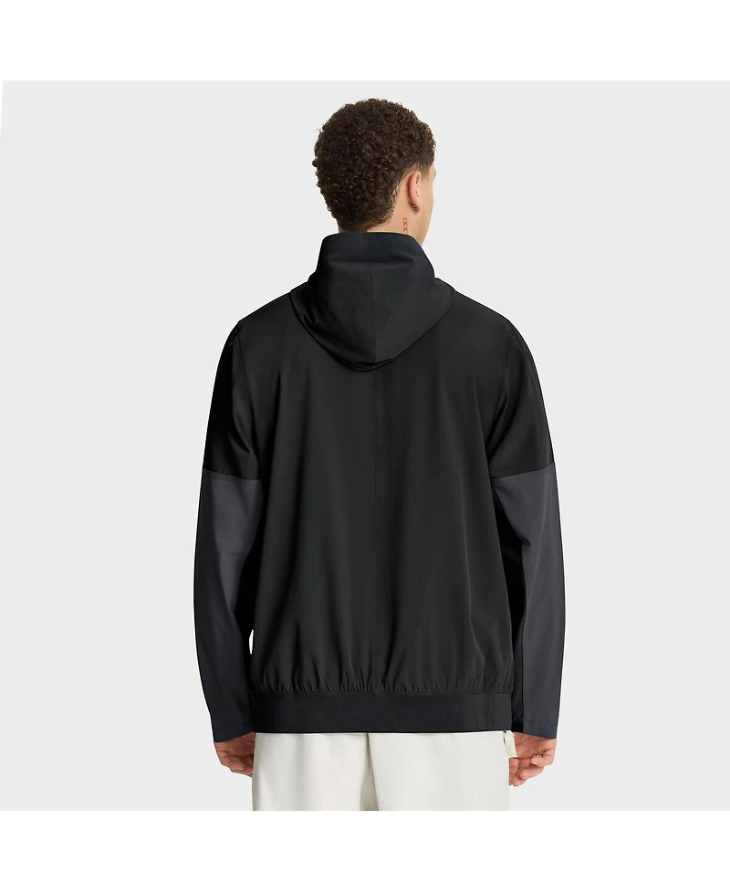 Nike Men's Black Cincinnati Bengals Sideline Anorak Half-Zip Hoodie Jacket