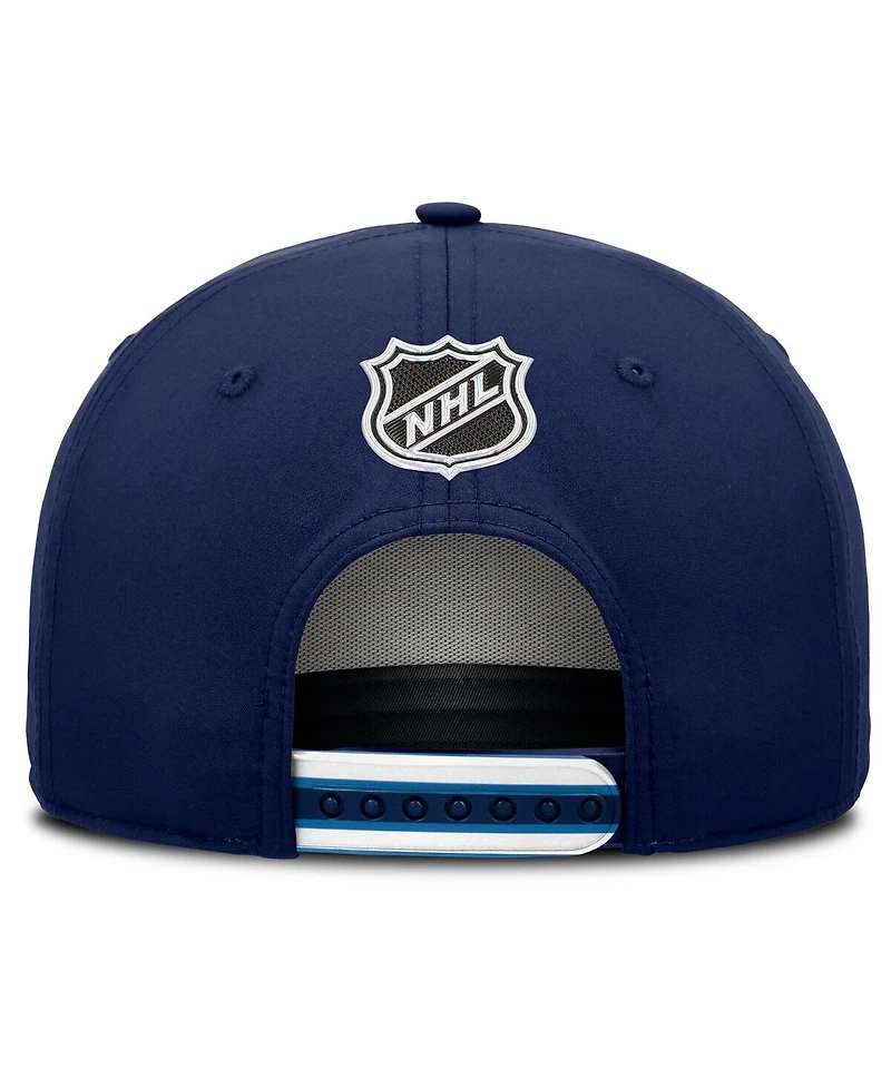 Fanatics Men's Navy Winnipeg Jets 2025 Nhl Draft Authentic Pro On-Stage Podium A-Frame Adjustable Hat