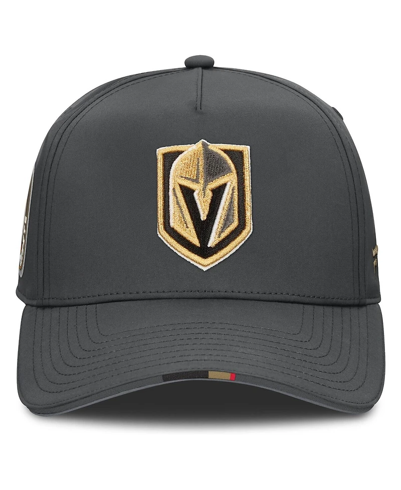 Fanatics Men's Gray Vegas Golden Knights 2025 Nhl Draft Authentic Pro On-Stage Podium A-Frame Adjustable Hat