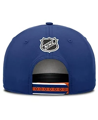Fanatics Men's Royal Edmonton Oilers 2025 Nhl Draft Authentic Pro On-Stage Podium A-Frame Adjustable Hat