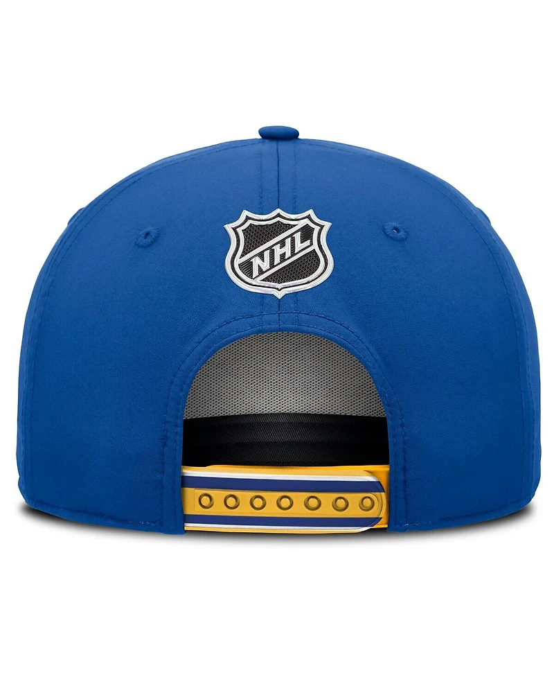 Fanatics Men's Royal Buffalo Sabres 2025 Nhl Draft Authentic Pro On-Stage Podium A-Frame Adjustable Hat