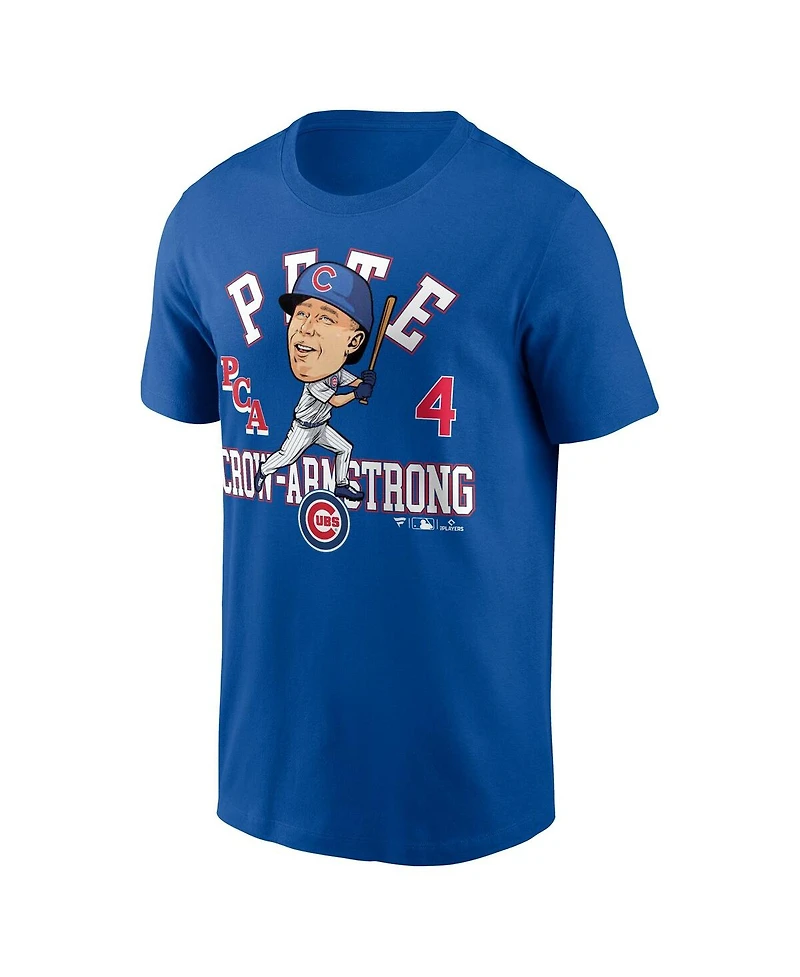 Fanatics Men's Pete Crow-Armstrong Royal Chicago Cubs Hometown Caricature T-Shirt