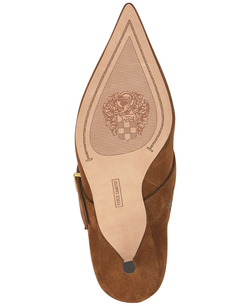 Vince Camuto Women's Tyleen Knee-High Kitten-Heel Moto Dress Boots