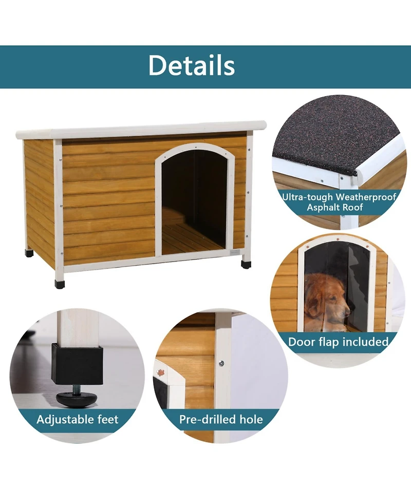 Streamdale Furniture Large Yellow Waterproof Dog House